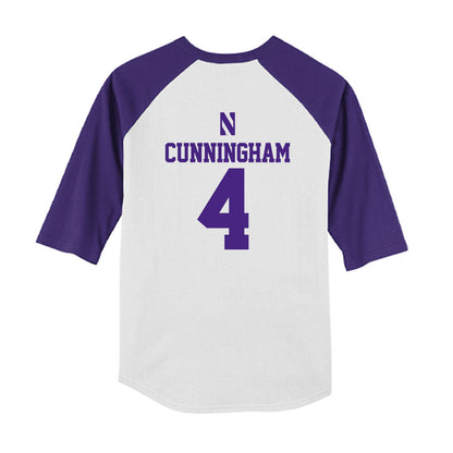 Northwestern - NCAA Softball : Renae Cunningham - USA Youth Raglan T-Shirt-1