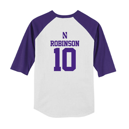 Northwestern - NCAA Softball : Kansas Robinson - USA Youth Raglan T-Shirt-1