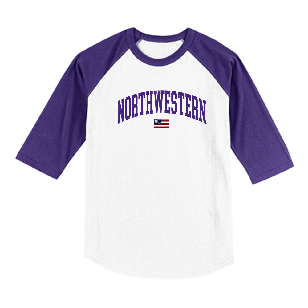 Northwestern - NCAA Softball : Kansas Robinson - USA Raglan Shirt-0