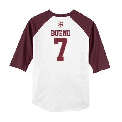 FSU - NCAA Softball : Angelee Bueno - USA Raglan Shirt-1