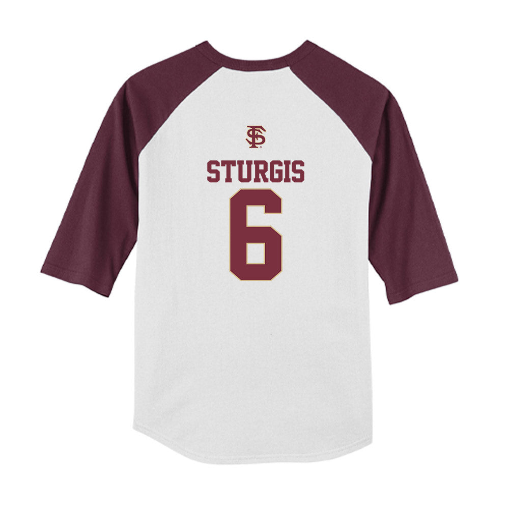 FSU - NCAA Softball : Makenna Sturgis - USA Youth Raglan T-Shirt-1