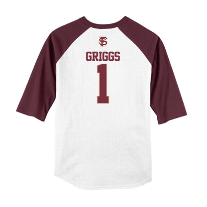 FSU - NCAA Softball : Hayley Griggs - USA Raglan Shirt-1
