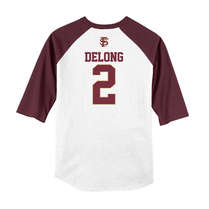 FSU - NCAA Softball : Addie DeLong - USA Raglan Shirt-1