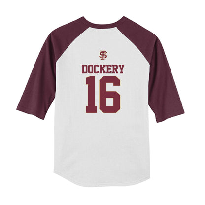 FSU - NCAA Softball : Averi Dockery - USA Youth Raglan T-Shirt-1