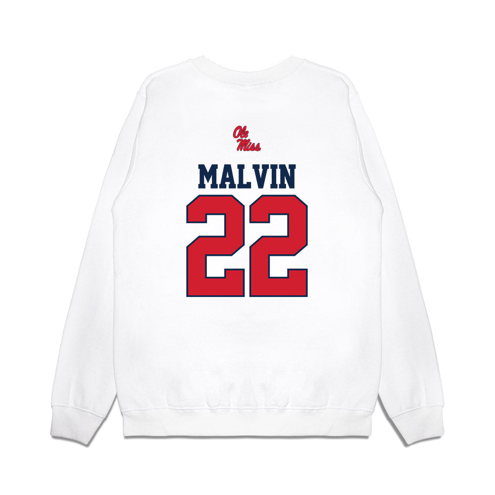 Ole Miss - NCAA Softball : Taylor Malvin - USA Premium Crewneck Sweatshirt-1