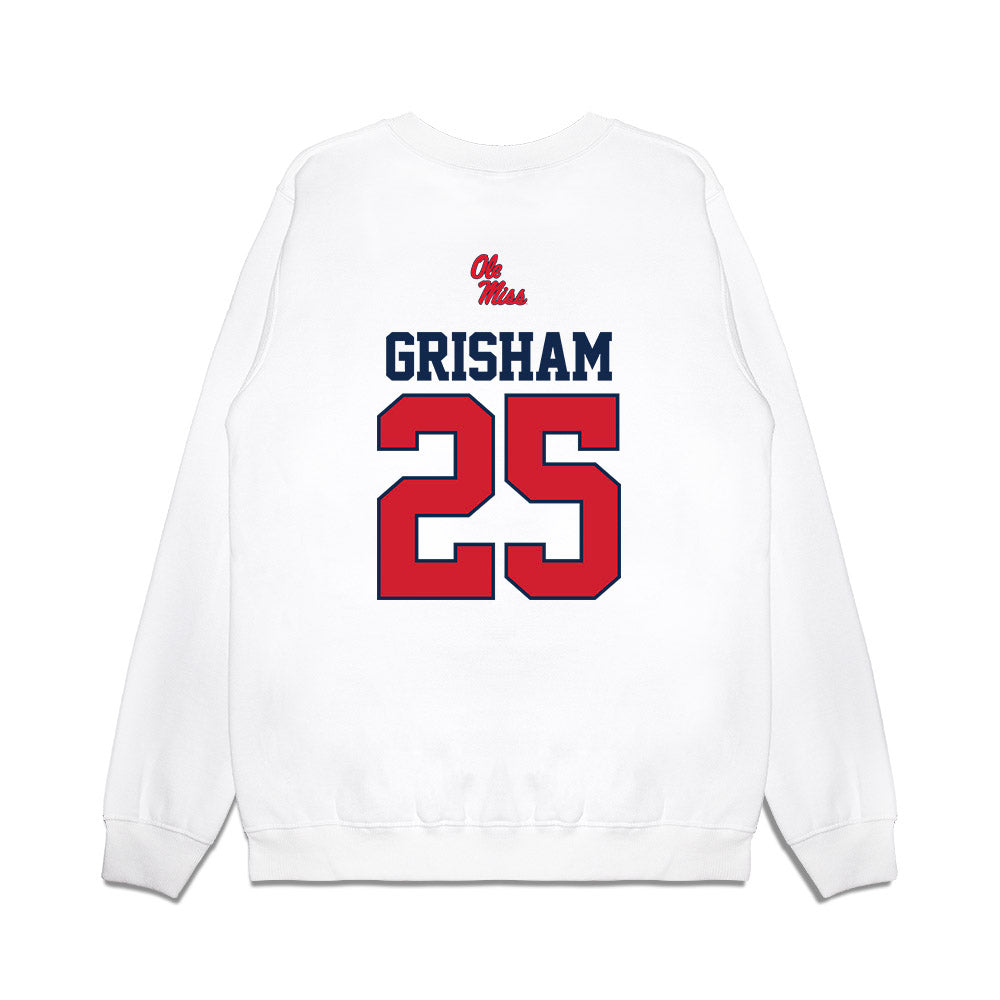 Ole Miss - NCAA Softball : Tenly Grisham - USA Premium Crewneck Sweatshirt-1