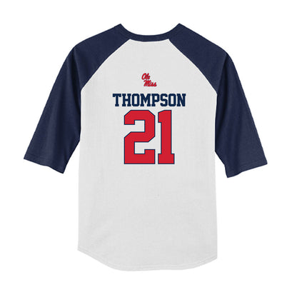 Ole Miss - NCAA Softball : Grace Thompson - USA Youth Raglan T-Shirt-1