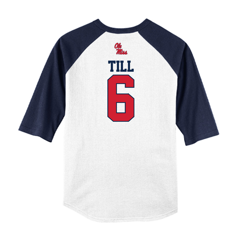 Ole Miss - NCAA Softball : Kaidance Till - USA Raglan Shirt-1