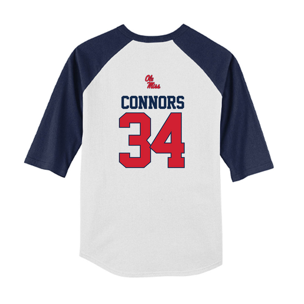 Ole Miss - NCAA Softball : rachel connors - USA Youth Raglan T-Shirt-1
