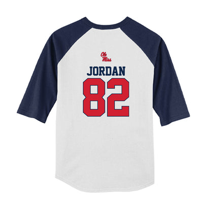 Ole Miss - NCAA Softball : Graycen Jordan - USA Youth Raglan T-Shirt-1