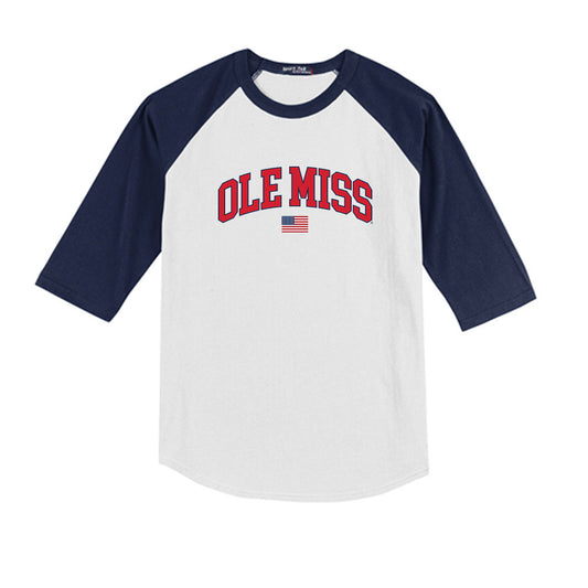 Ole Miss - NCAA Softball : Addi Linton - USA Youth Raglan T-Shirt-0