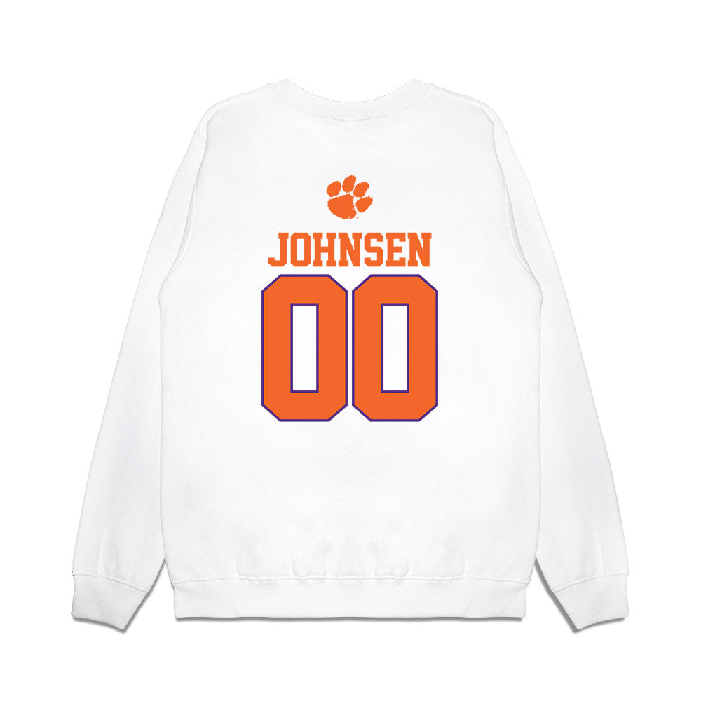Clemson - NCAA Softball : Jordyn Johnsen - USA Premium Crewneck Sweatshirt-1