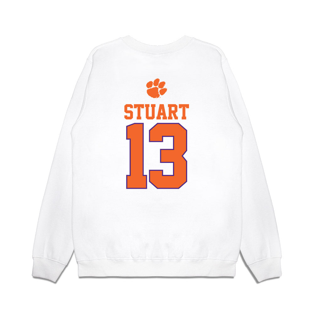 Clemson - NCAA Softball : Abi Stuart - USA Premium Crewneck Sweatshirt-1