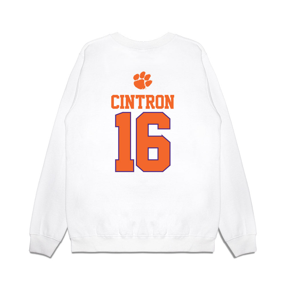 Clemson - NCAA Softball : Macey Cintron - USA Premium Crewneck Sweatshirt-1