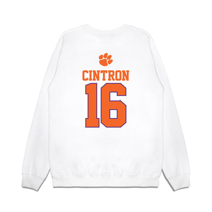Clemson - NCAA Softball : Macey Cintron - USA Premium Crewneck Sweatshirt-1