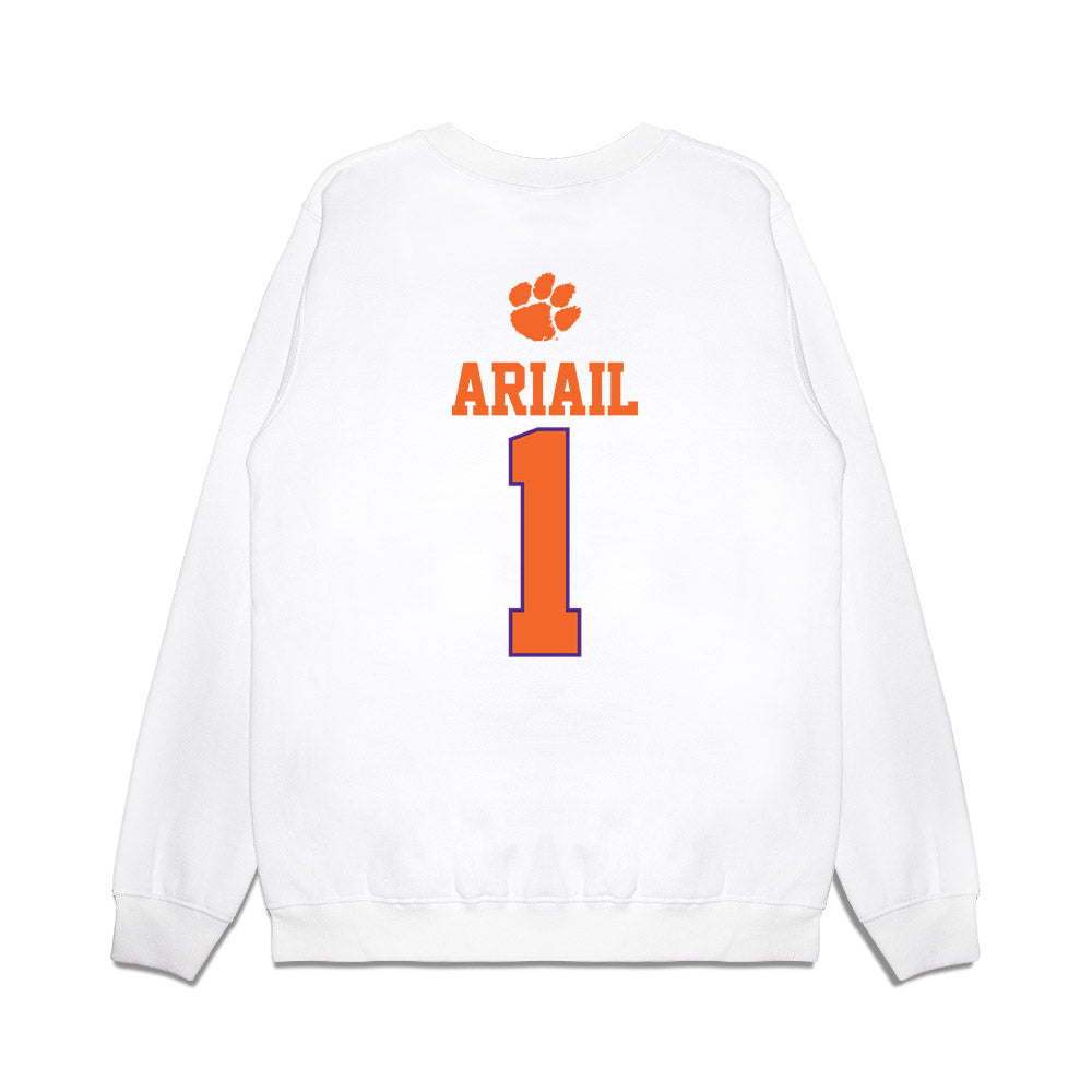 Clemson - NCAA Softball : Kennedy Ariail - USA Premium Crewneck Sweatshirt-1
