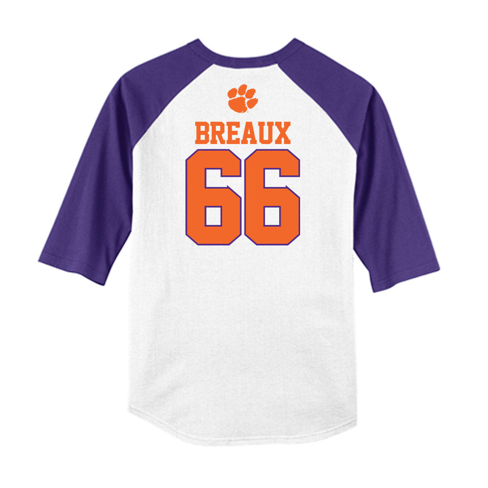 Clemson - NCAA Softball : Sarah Breaux - USA Raglan Shirt-1