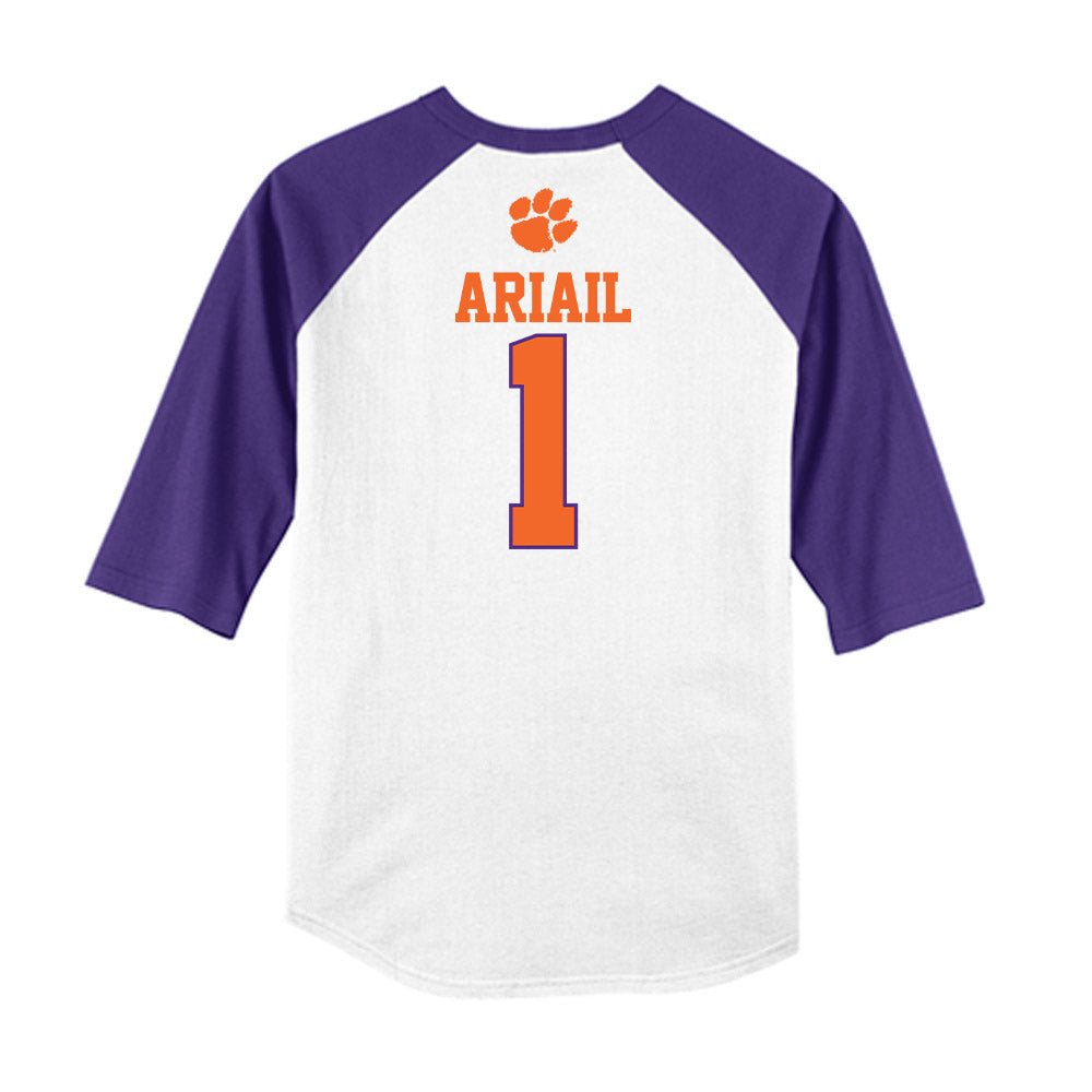 Clemson - NCAA Softball : Kennedy Ariail - USA Raglan Shirt-1