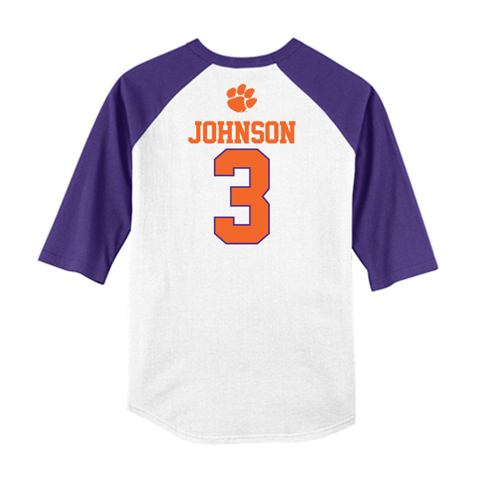 Clemson - NCAA Softball : Kylee Johnson - USA Raglan Shirt-1