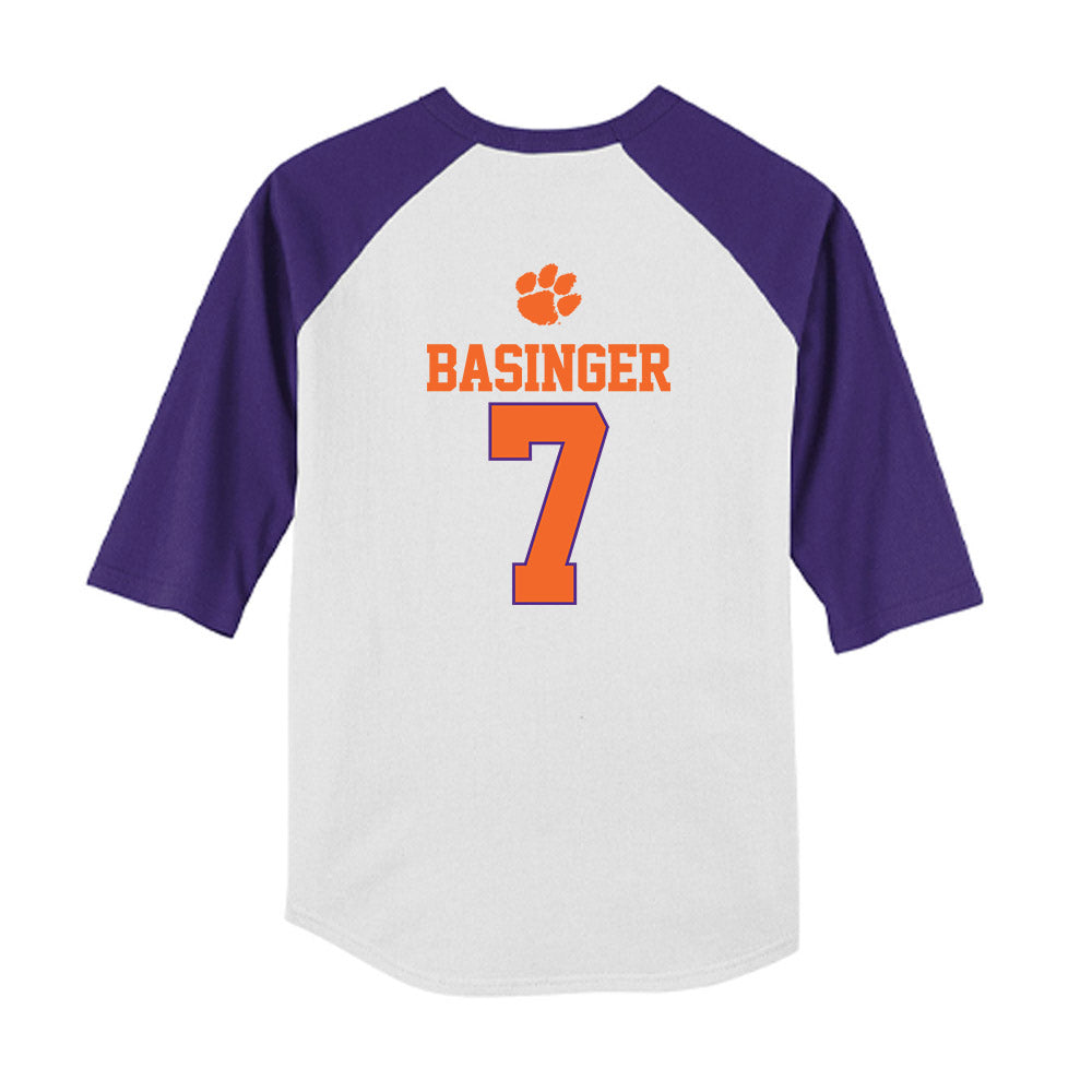 Clemson - NCAA Softball : Reese Basinger - USA Youth Raglan T-Shirt-1