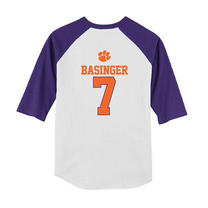 Clemson - NCAA Softball : Reese Basinger - USA Youth Raglan T-Shirt-1
