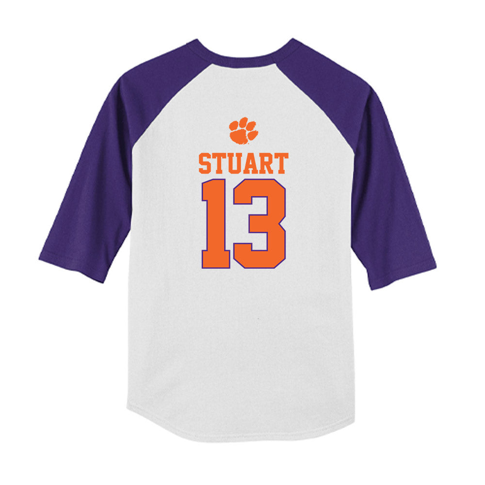 Clemson - NCAA Softball : Abi Stuart - USA Youth Raglan T-Shirt-1
