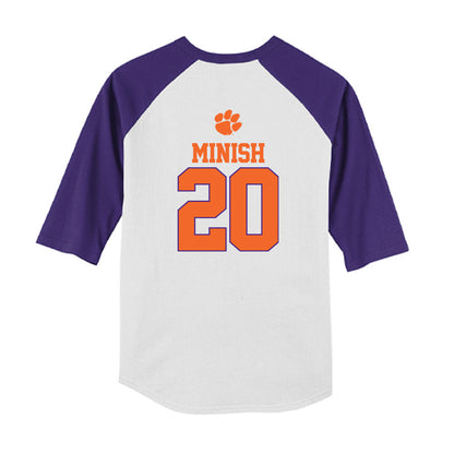 Clemson - NCAA Softball : Samantha Minish - USA Youth Raglan T-Shirt-1