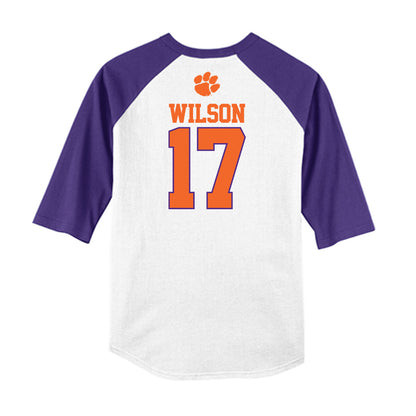Clemson - NCAA Softball : Ava Wilson - USA Raglan Shirt-1