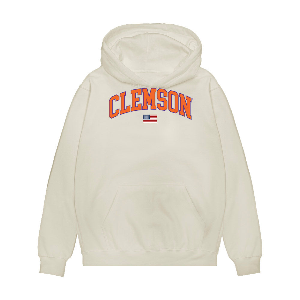 Clemson - NCAA Softball : Macey Cintron - USA Premium Hooded Sweatshirt-0