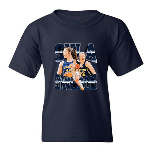 Michigan - NCAA Women's Basketball : Syla Swords - Collage Youth T-Shirt-0