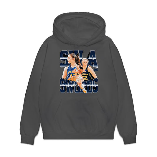 Michigan - NCAA Women's Basketball : Syla Swords - Collage Premium Hooded Sweatshirt-0