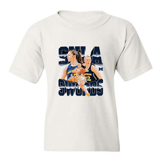 Michigan - NCAA Women's Basketball : Syla Swords - Collage Youth T-Shirt-0