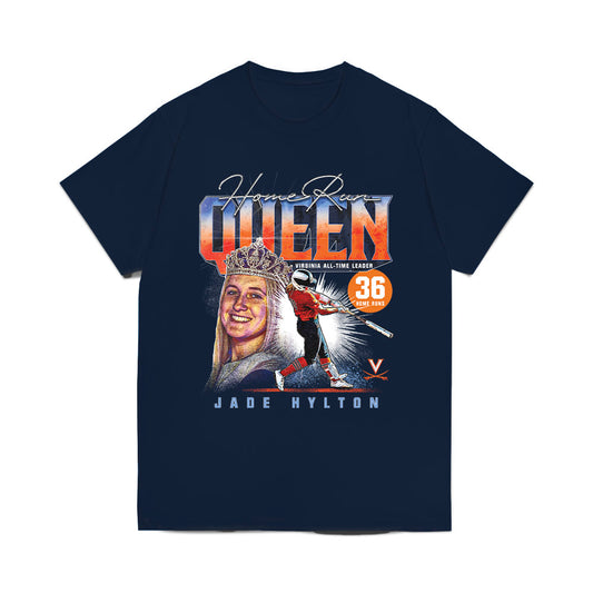 Virginia - NCAA Softball : Jade Hylton - Home Run Queen Collage Comfort Colors T-Shirt-0