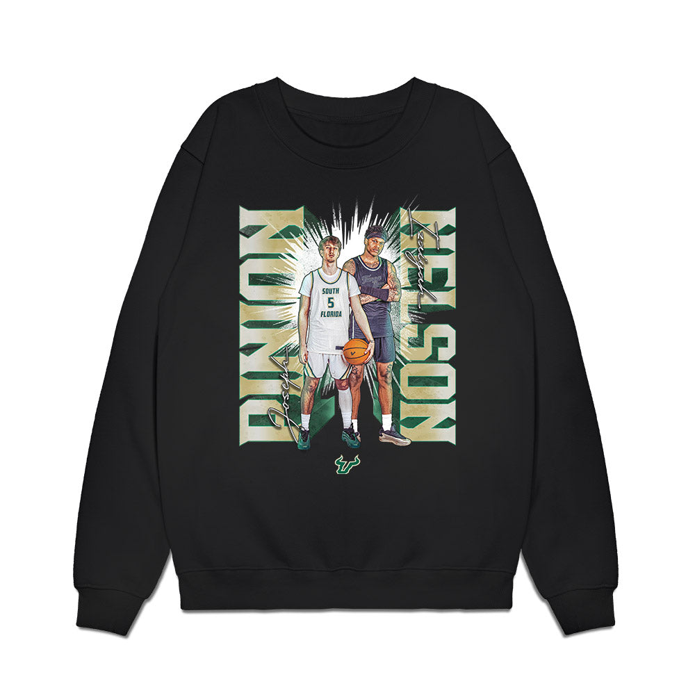 USF - NCAA Men's Basketball : Joseph Pinion - Collage Premium Crewneck Sweatshirt-0