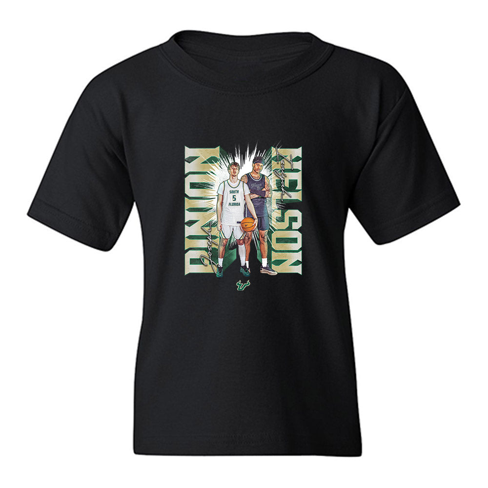 USF - NCAA Men's Basketball : Joseph Pinion - Collage Youth T-Shirt-0