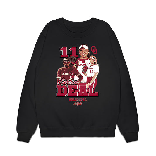 Oklahoma - NCAA Softball : Kierston Deal - Collage Premium Crewneck Sweatshirt-0