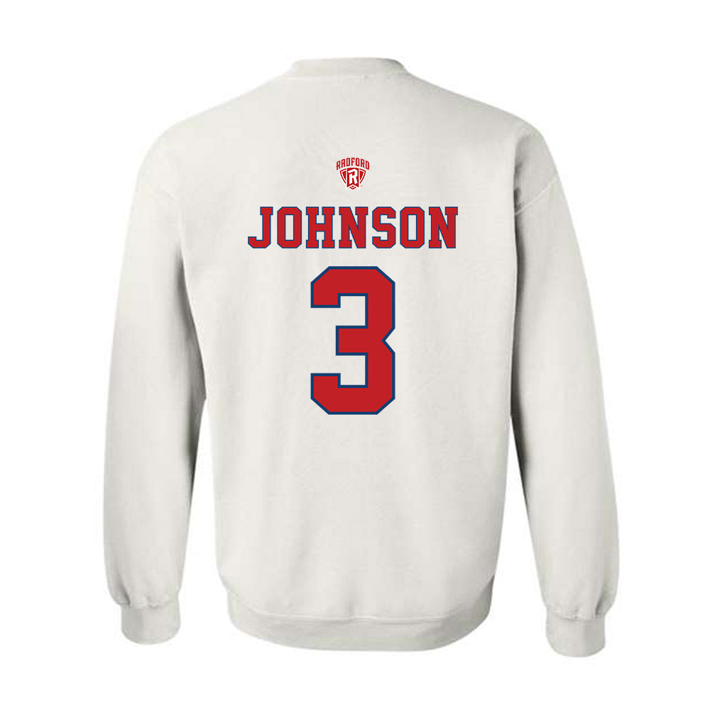 Radford - NCAA Men's Basketball : Jaylon Johnson - Crewneck Sweatshirt-1