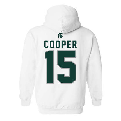 Michigan State - NCAA Men's Basketball : Carson Cooper - Sports Shersey Hooded Sweatshirt-1