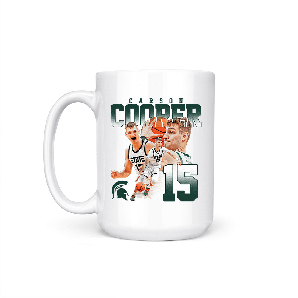 Michigan State - NCAA Men's Basketball : Carson Cooper - Coffee Mug-1