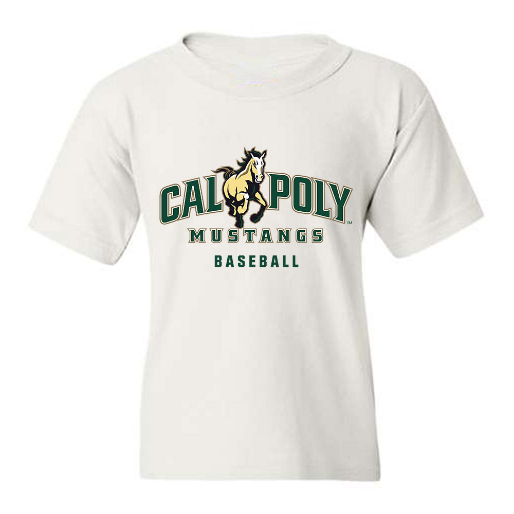 Cal Poly - NCAA Baseball : Carson Turnquist - Classic Shersey Youth T-Shirt-0