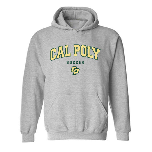 Cal Poly - NCAA Women's Soccer : Caylie Button - Classic Shersey Hooded Sweatshirt-0