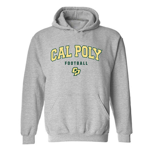 Cal Poly - NCAA Football : Spencer Moore - Classic Shersey Hooded Sweatshirt-0