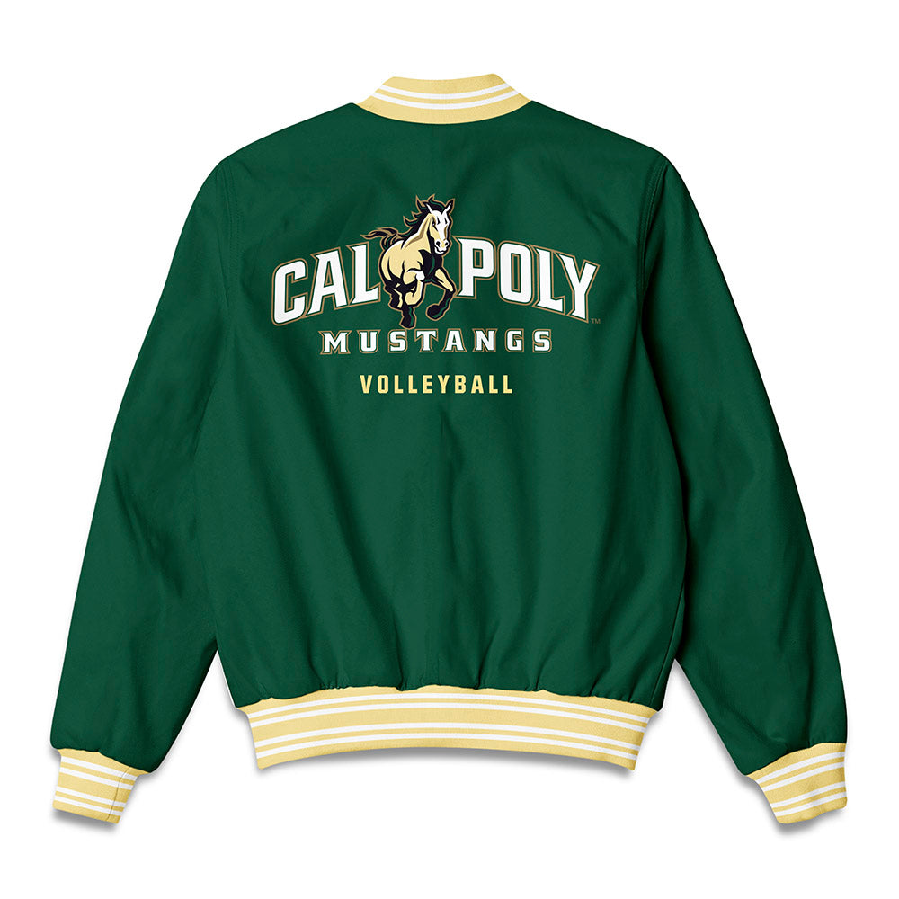 Cal Poly - NCAA Women's Volleyball : Annabelle Thalken - Bomber Jacket-1
