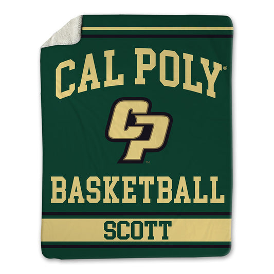 Cal Poly - NCAA Men's Basketball : Jason Scott - Blanket-0