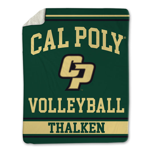 Cal Poly - NCAA Women's Volleyball : Annabelle Thalken - Blanket-0