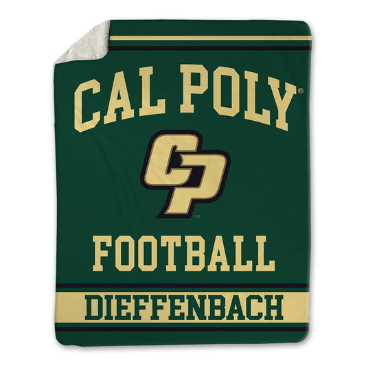 Cal Poly - NCAA Football : Ty Dieffenbach - Blanket-0