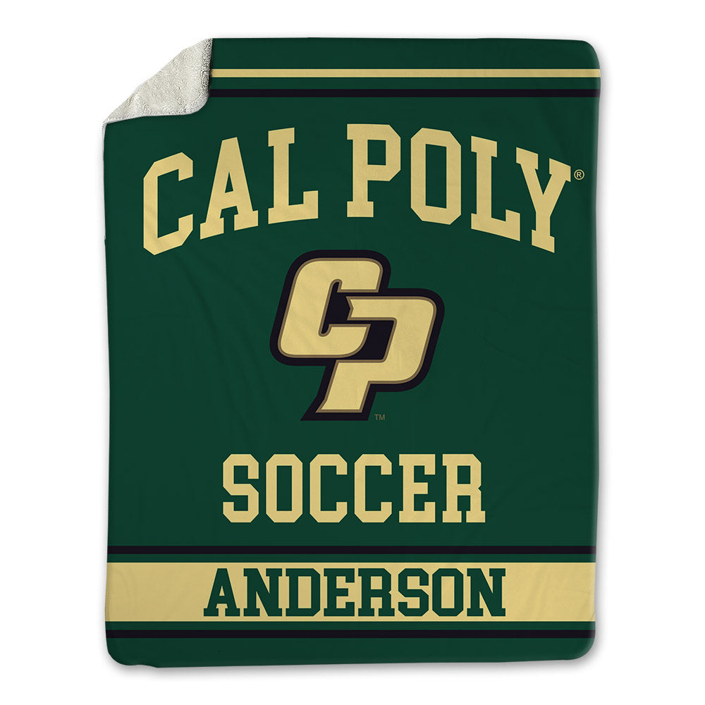 Cal Poly - NCAA Women's Soccer : Cara Anderson - Blanket-0
