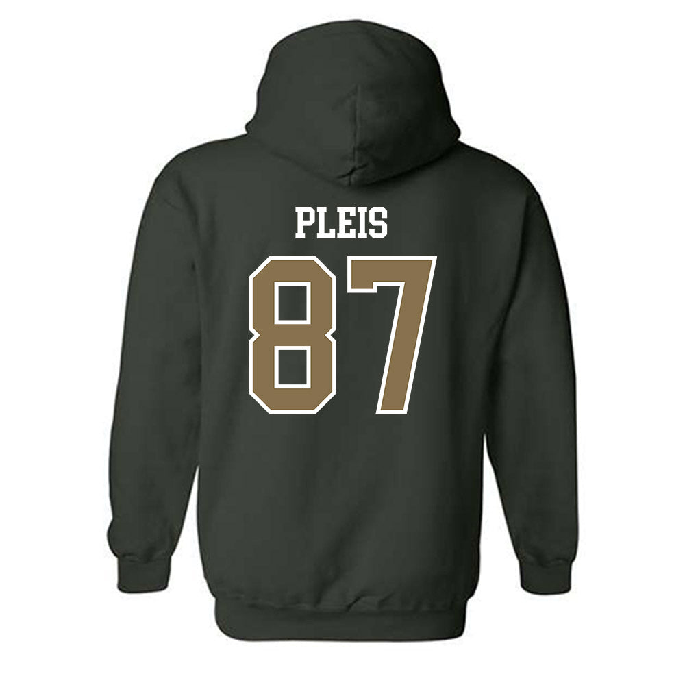 Cal Poly - NCAA Football : Kaleb Pleis - Classic Shersey Hooded Sweatshirt-1