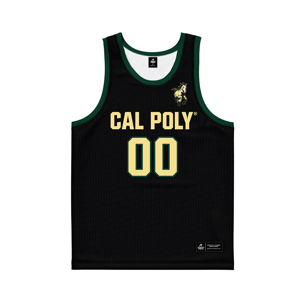 Cal Poly - NCAA Men's Basketball : Jason Scott - Black Basketball Jersey-0