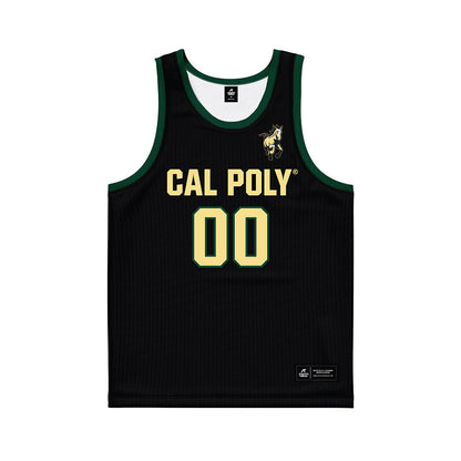 Cal Poly - NCAA Men's Basketball : Jason Scott - Black Basketball Jersey-0